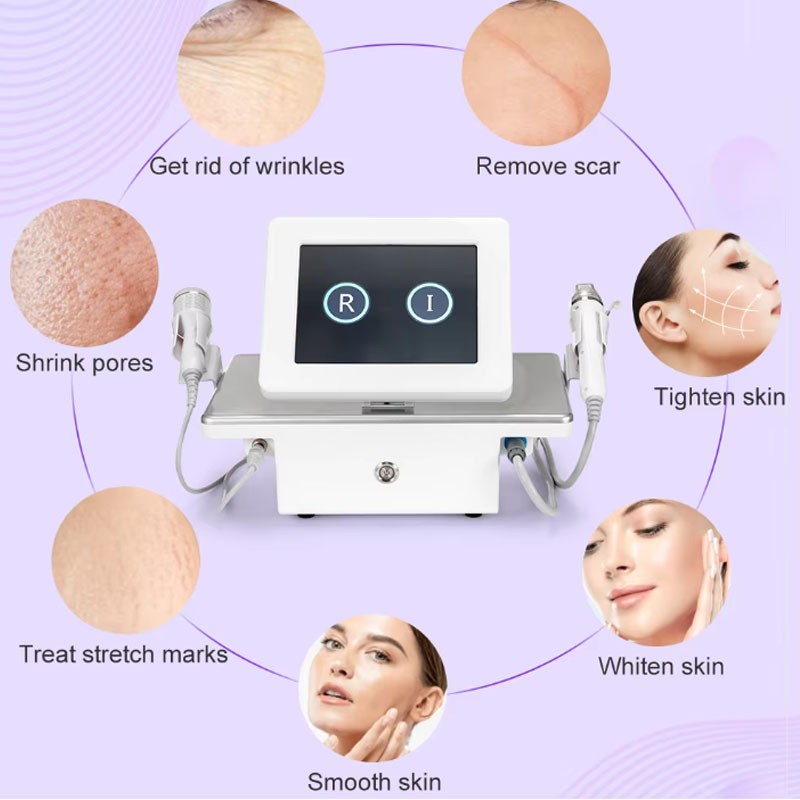 2-in-1 RF Fractional Skin Resurfacing Device Cold Hammer Skin Firming Smoothing
