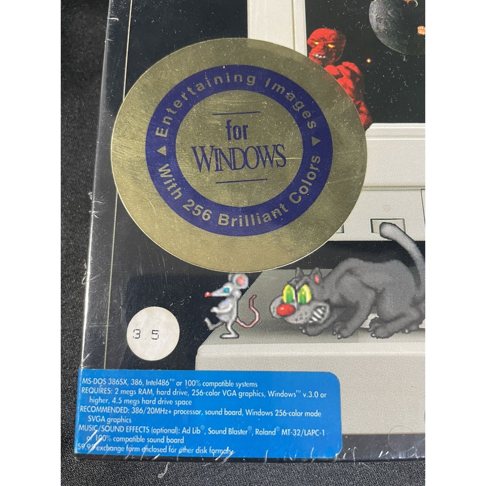 SEALED Vintage Origin Fx Screen Saver MS-DOS 3.5" Floppy Disk