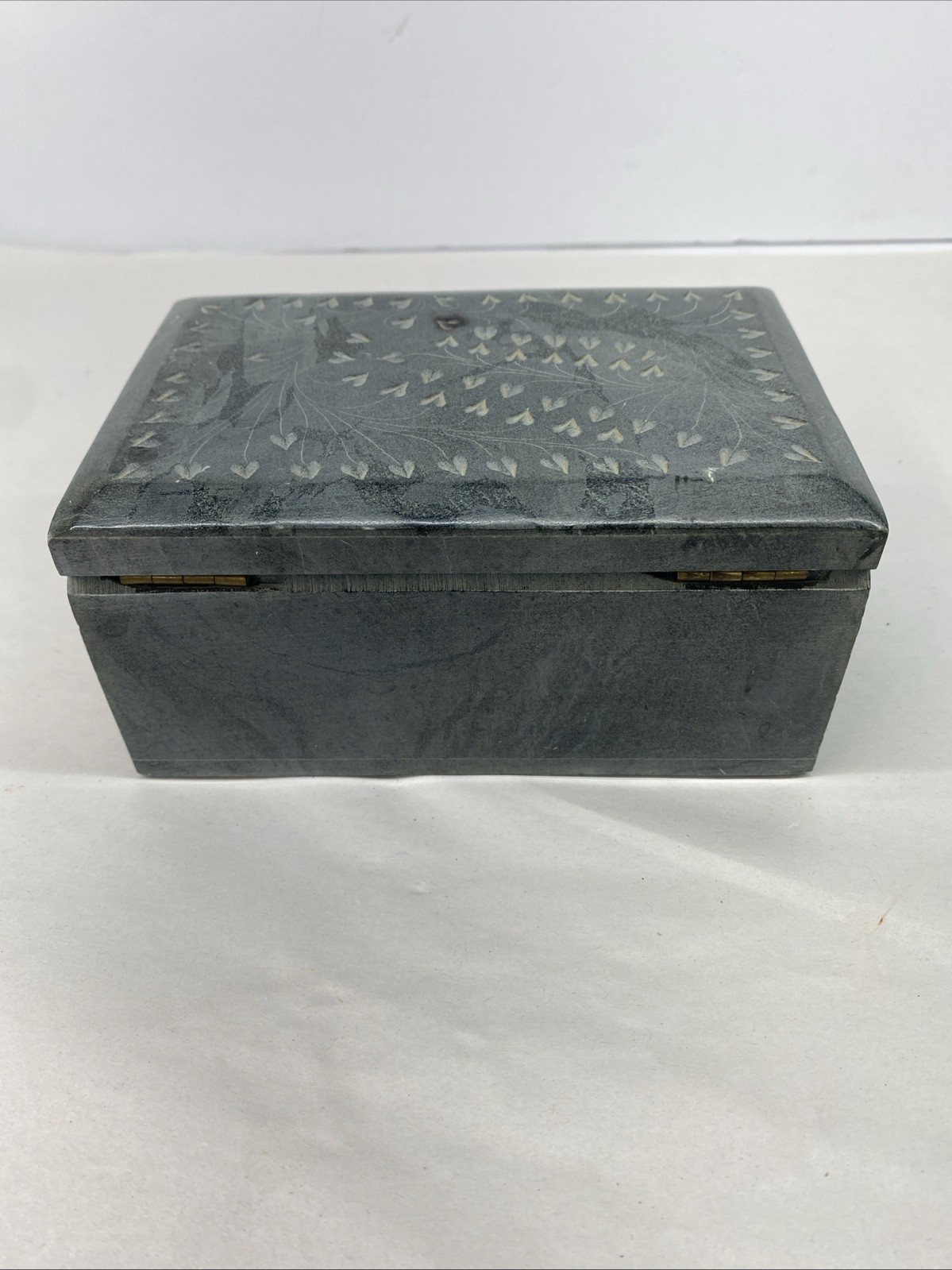 Soapstone Carved Box