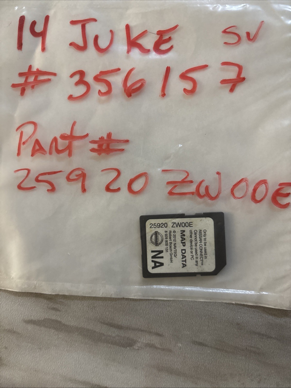 NISSAN 25920-ZW00E OEM MAP DATA  – GPS Navigation Module – Tested & Working