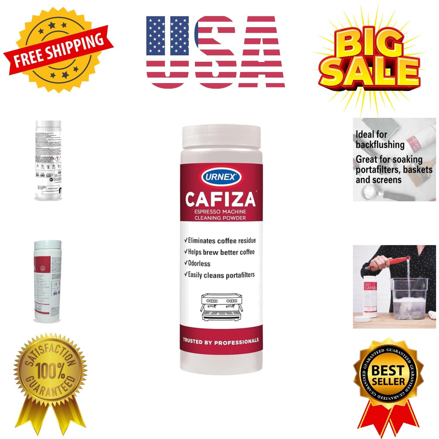 Espresso Machine Cleaning Powder - 566 grams - Cafiza Professional Espresso M...