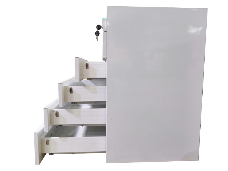 5 Drawers Mobile Cabinet Cart Dental Assistant Storage Cart Stainless Steel New