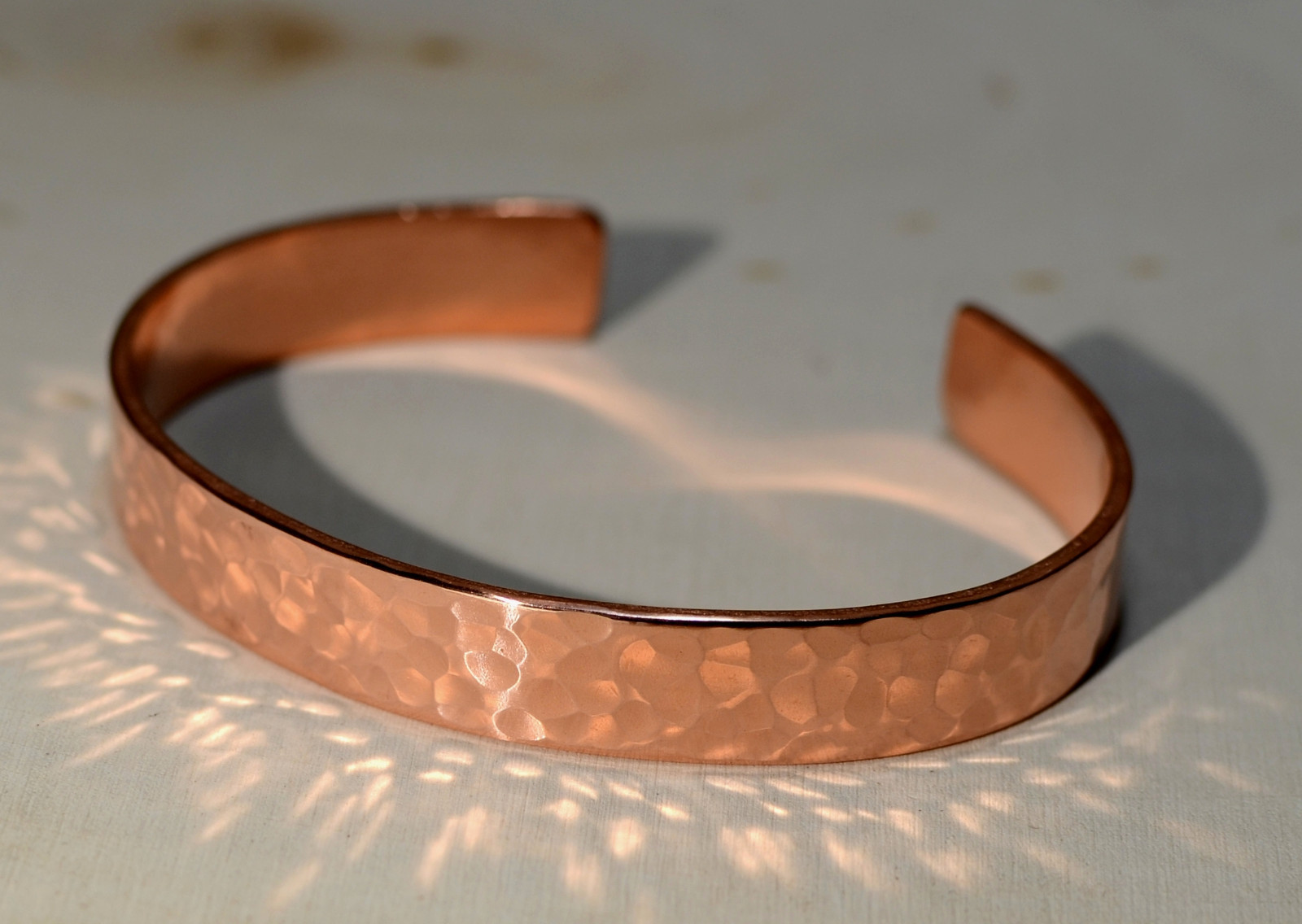 Hammered Copper Cuff Bracelet