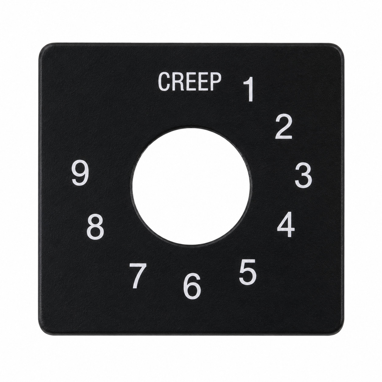 35680GT Legend Plastic Label Creep To 9 for Genie Lift