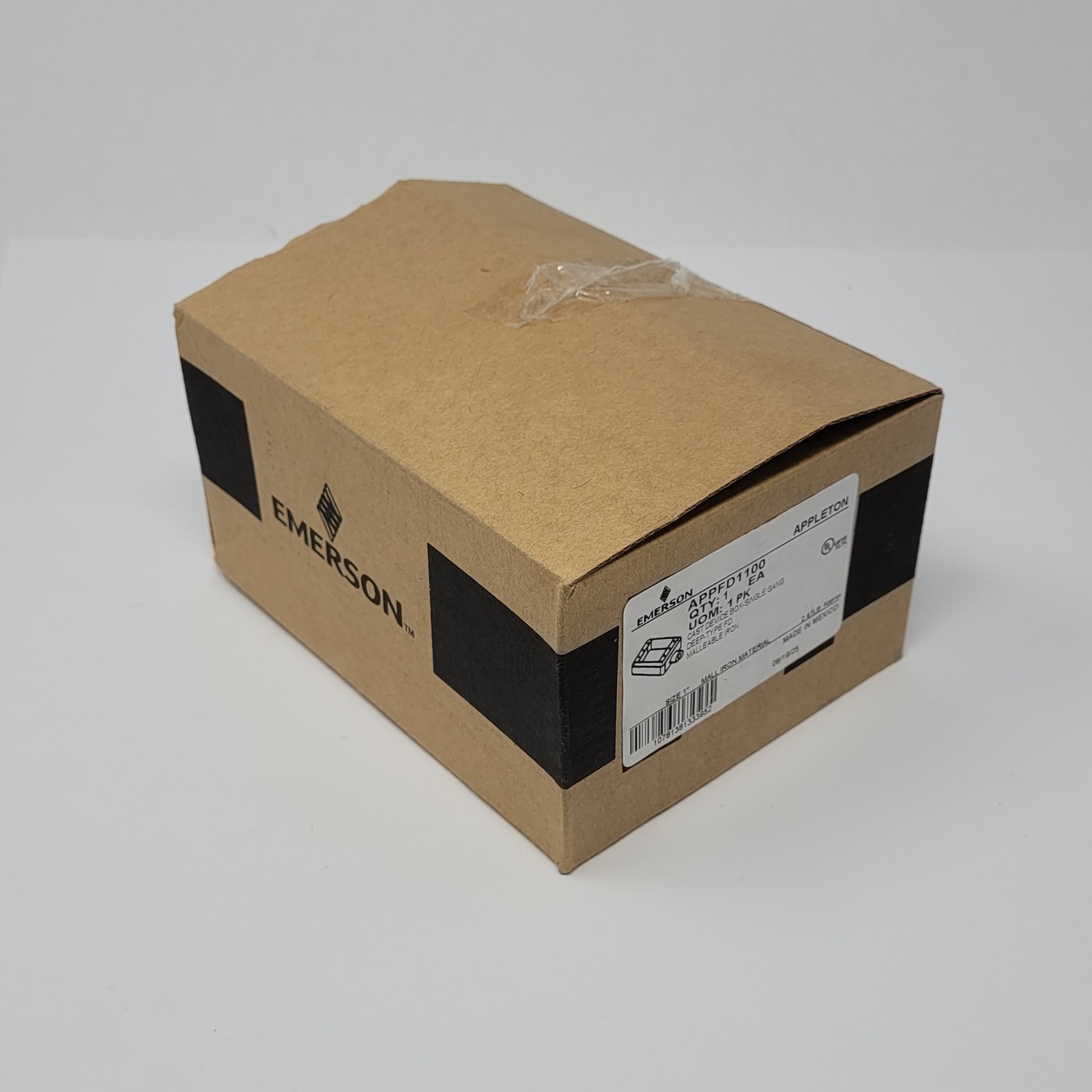 Emerson APPFD1100 Single-Gang Box, Size 1", Malleable Iron - NEW