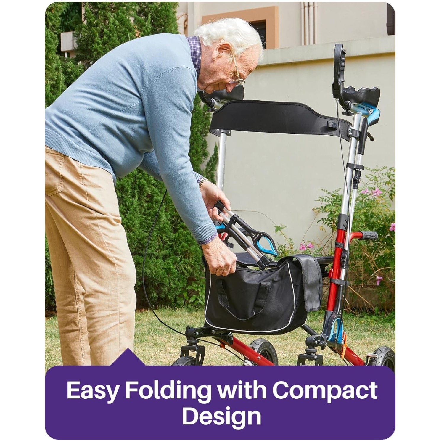 Foldable 36" Grabber Reacher Stick with 360° Rotating Jaw