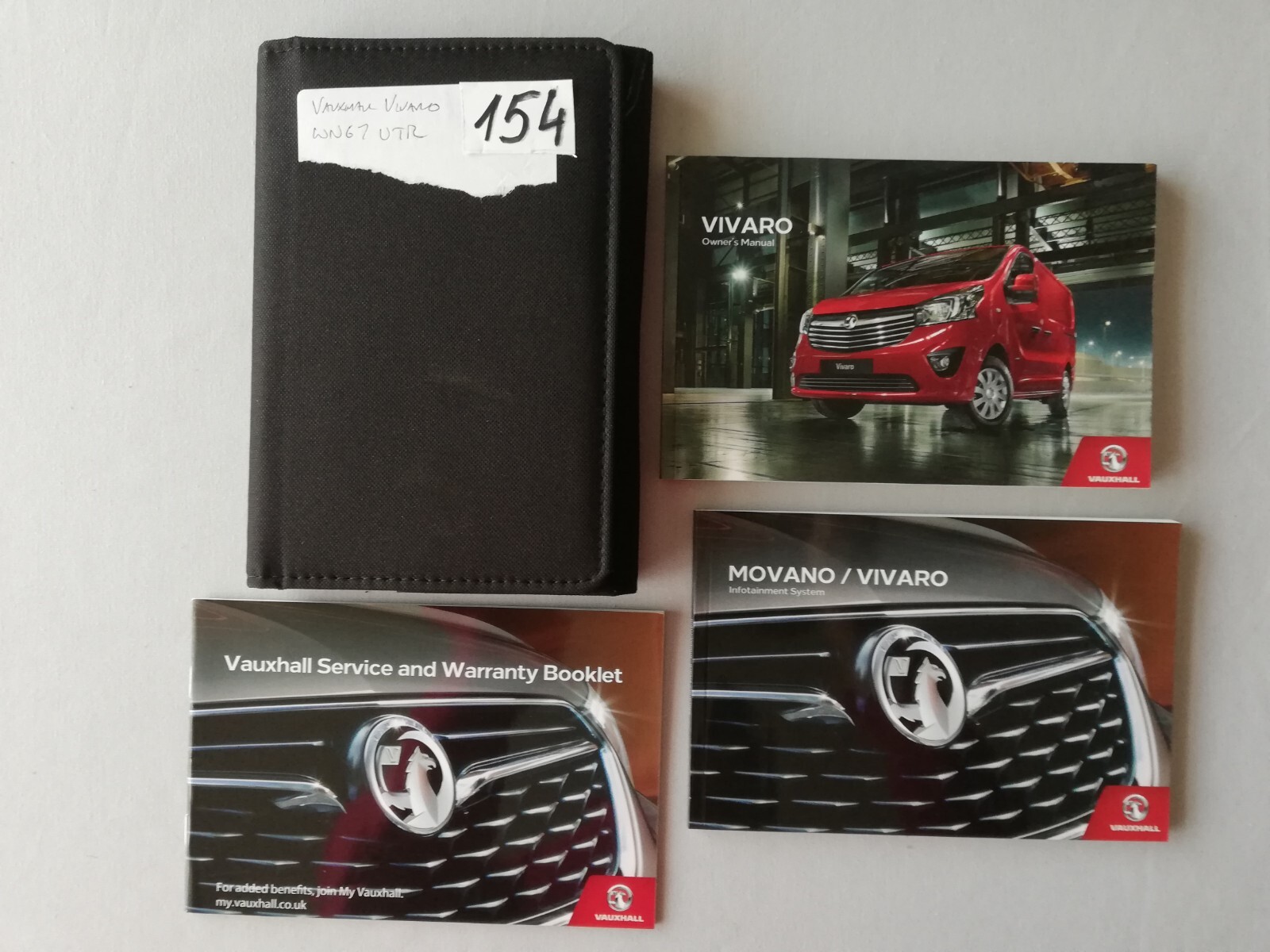 VAUXHALL VIVARO OWNERS MANUAL HANDBOOK  2014-2019.