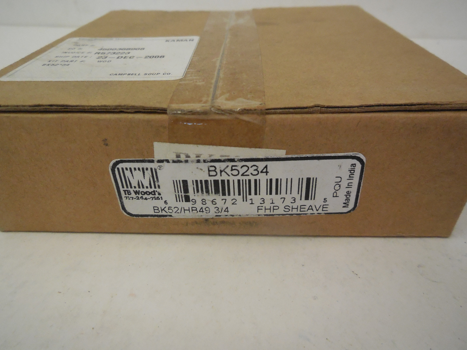 NEW TB WOODS BK5234 SHEAVE