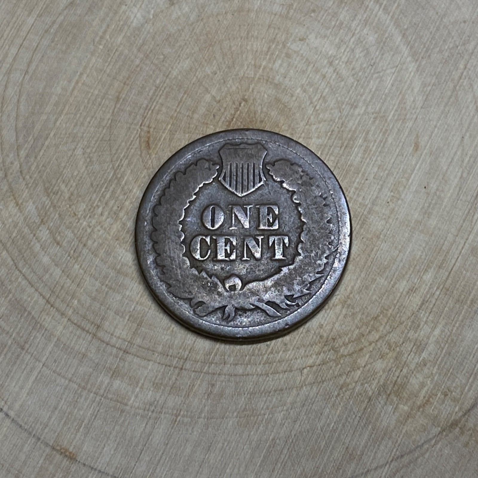 1864 Indian Head Cent - Well Worn, Starter Coin