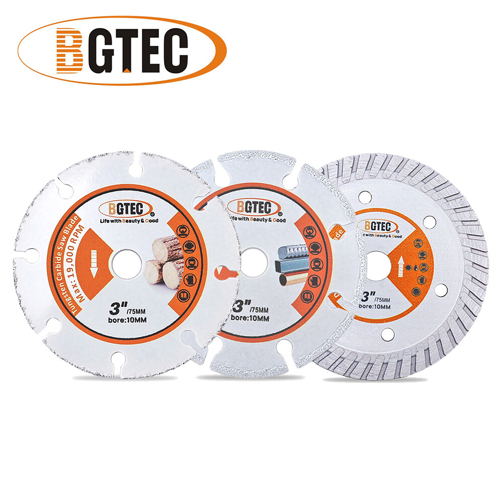 Diamond Saw Blade 3 inch Cutting Disc Wood Concrete Granite Mrntal Cut-off Wheel