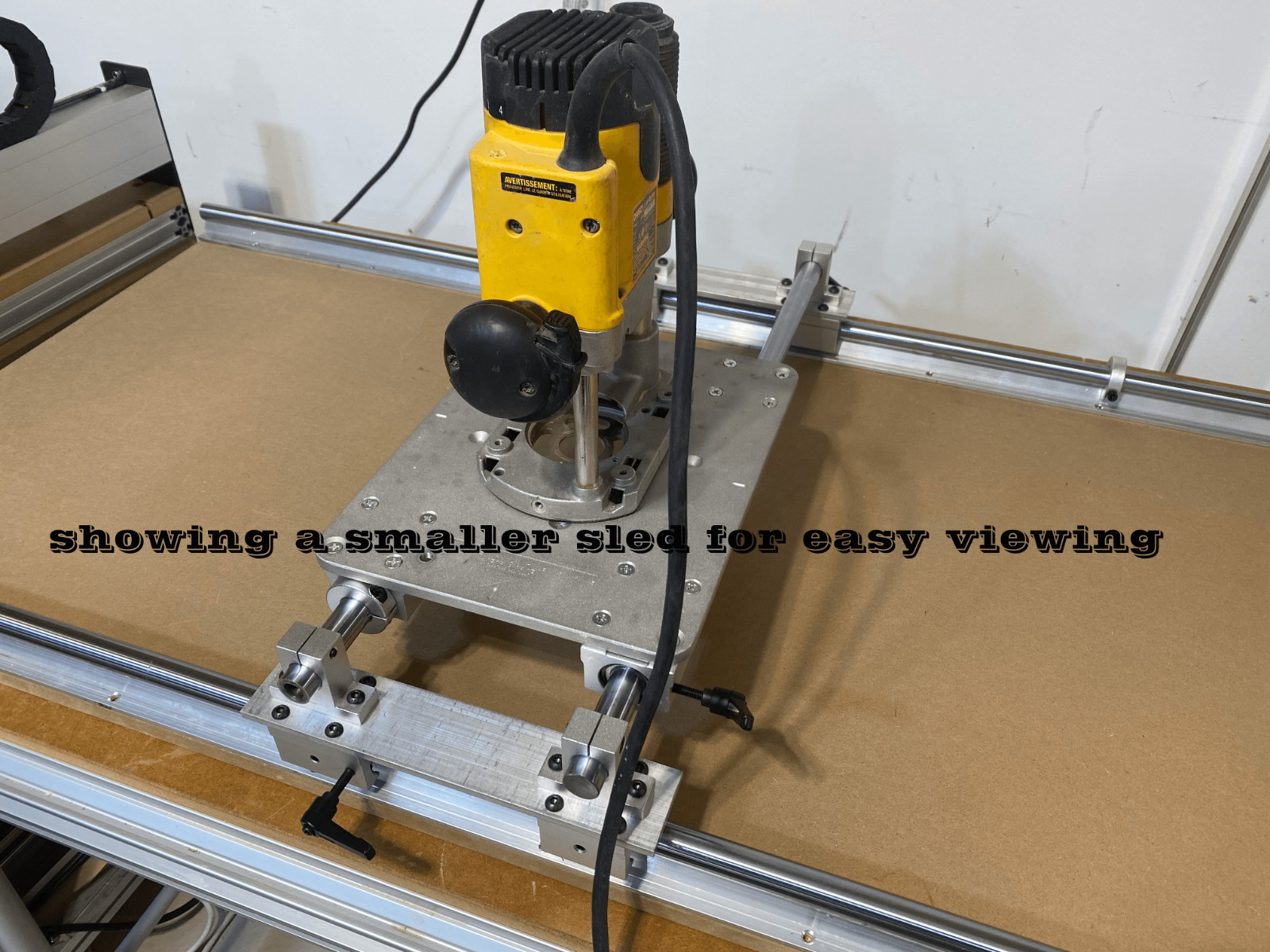 Router Sled Slab Flattening Mill 5'x5' whole kit