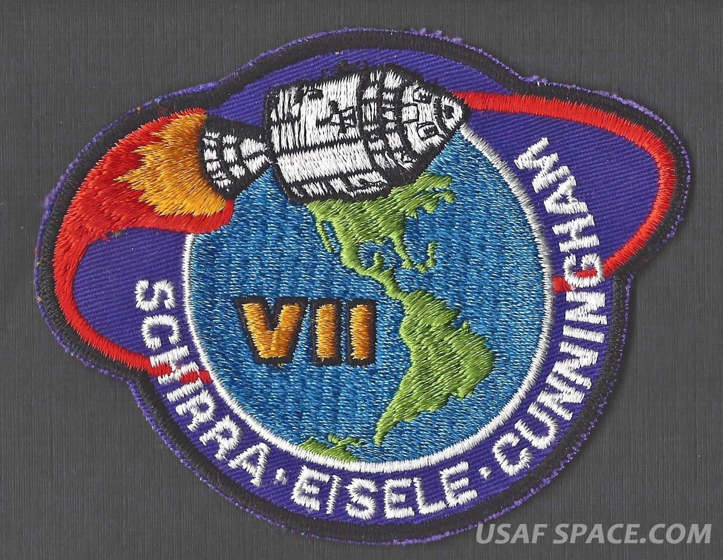 APOLLO 7  PURPLE VARIANT LION BROTHERS VINTAGE ORIGINAL NASA CLOTH BACK PATCH