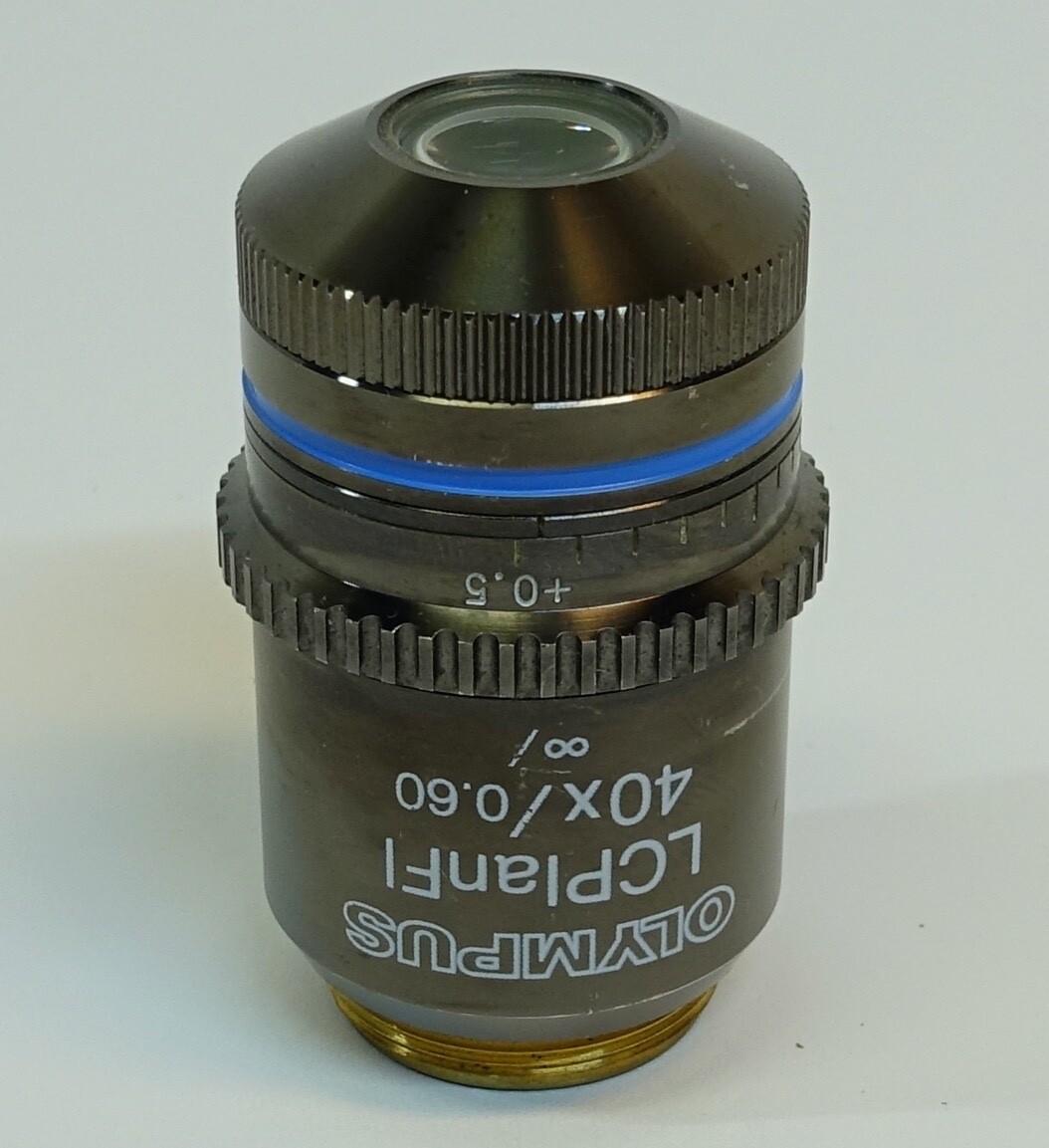 Olympus LCPlanFl 40X/0.60 ∞/ CAP-G1.2±0.5 Microscope Objective; great condition