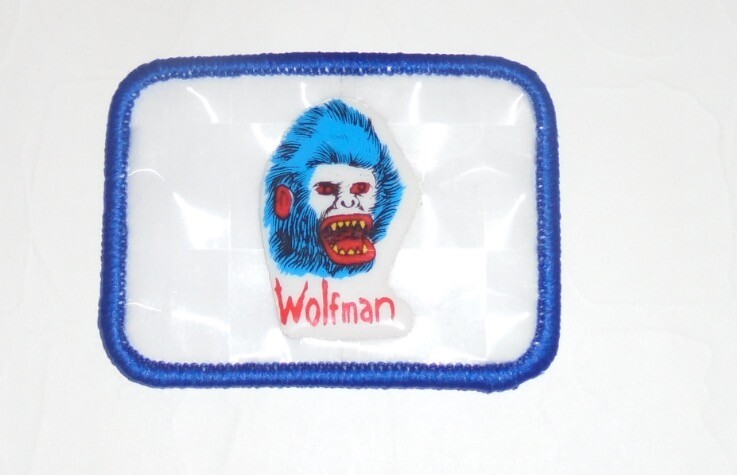 Vintage Monster WOLFMAN Cartoon Puffy Prism Reflector Sticker Patch Safety Fun X