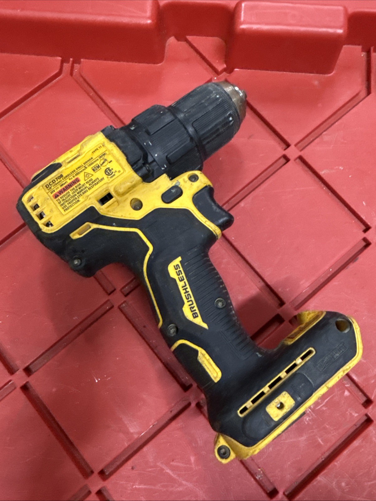 DeWalt Atomic Compact DCD708 Brushless 1/2" Cordless Drill Driver - Tool Only