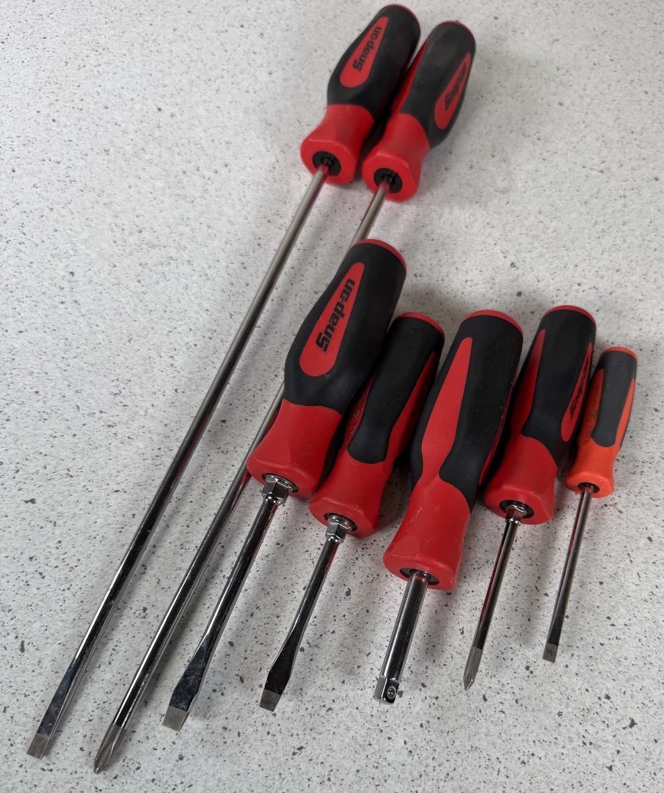 Snapon 7  Piece Screw Driver Set  SDJ4120B,SGDP122B,SGD4B,SGD2B,SGT4B,SGDP311RB