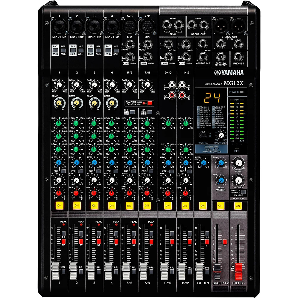 Yamaha MG12X CV 12Input 4Bus Mixer With Effects