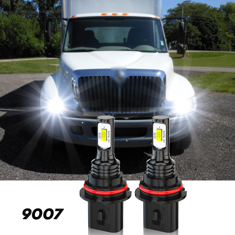 For International 4100 4200 4300 4400 8500 8600 2pcs LED Headlight Headlamp Bulb