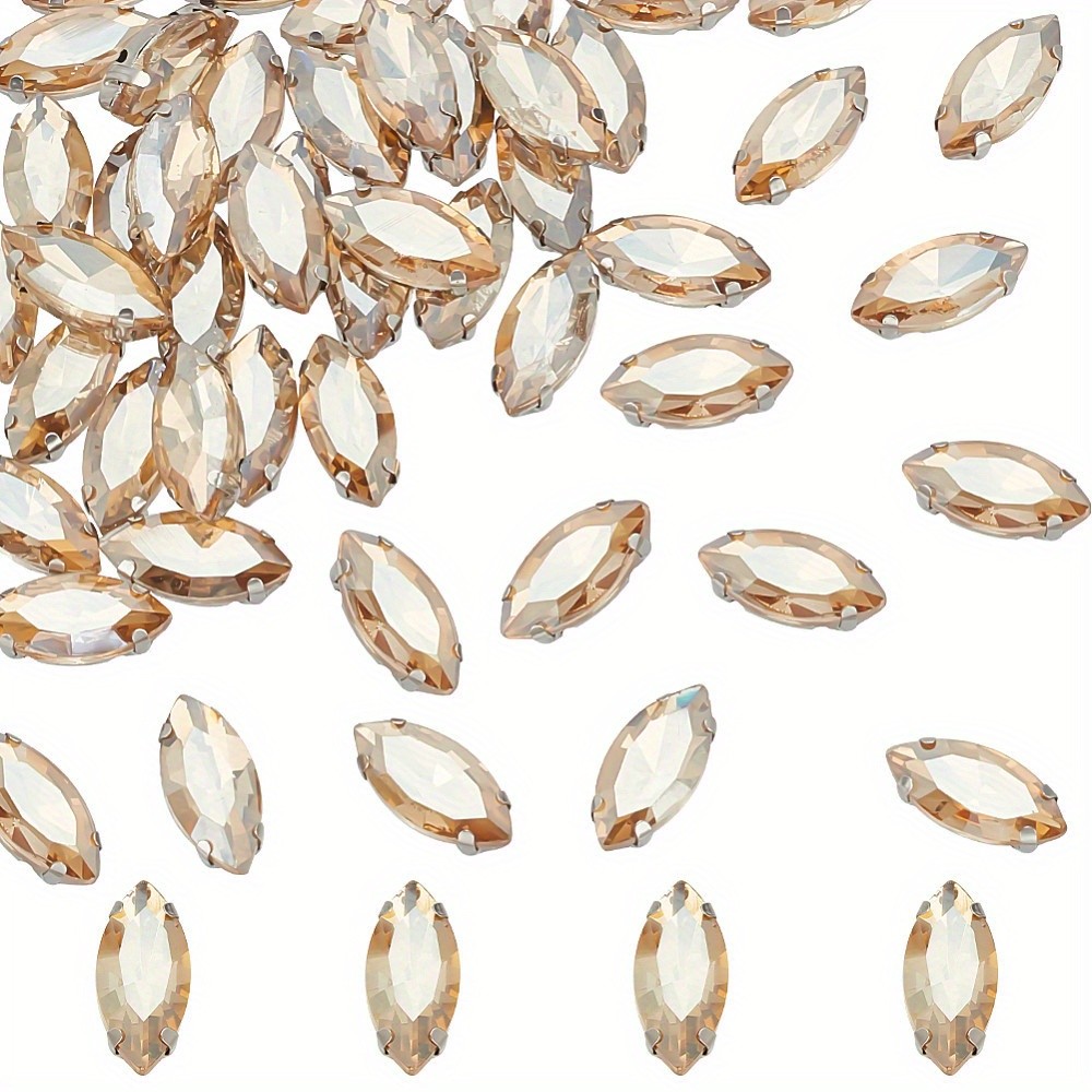 1set US 80pcs Sew on Rhinestone Multi-strand Links Glass Rhinestone Garments