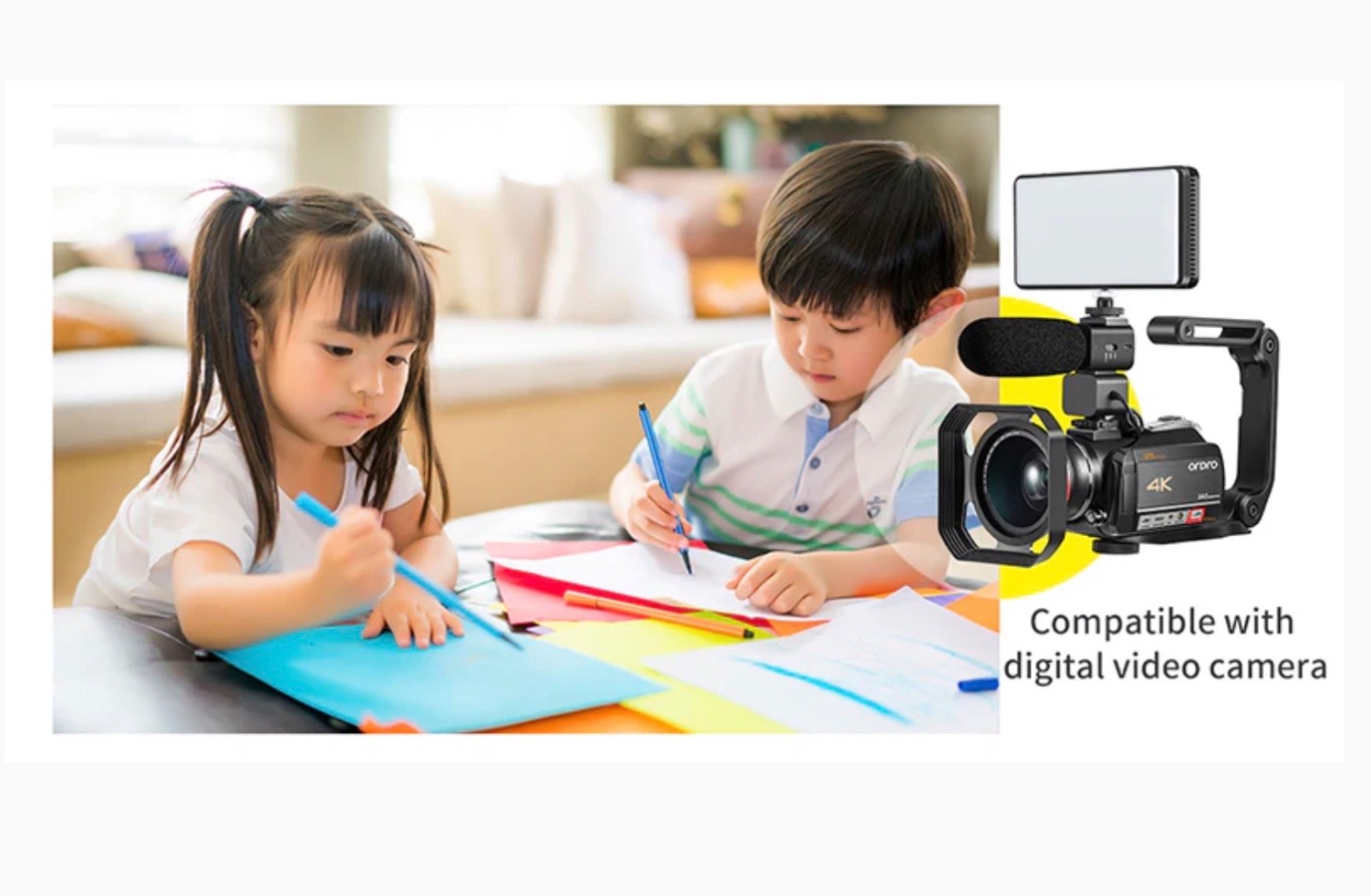 Ordro HC-1 Foldable Handheld Camera Stabilizer Holder for Smooth Shots