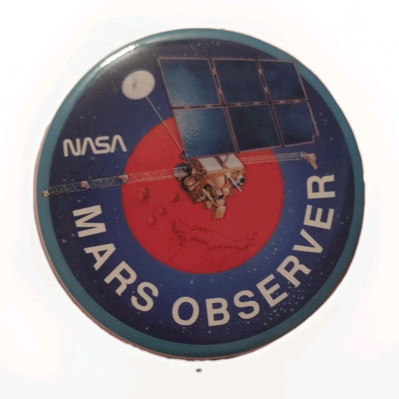 NASA Mars Observer Pinback