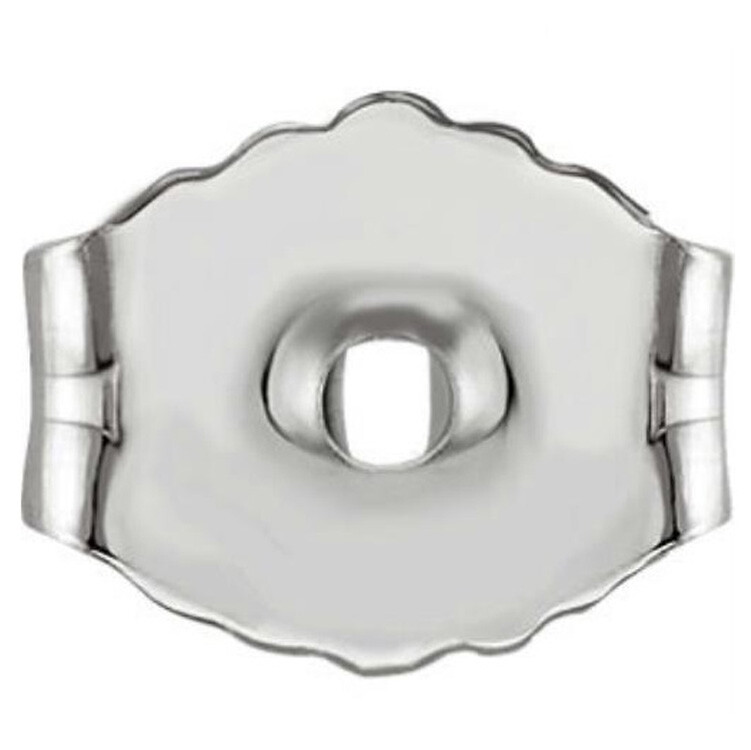 1 Pair Platinum 950 Medium Weight Earring Backing Earnut