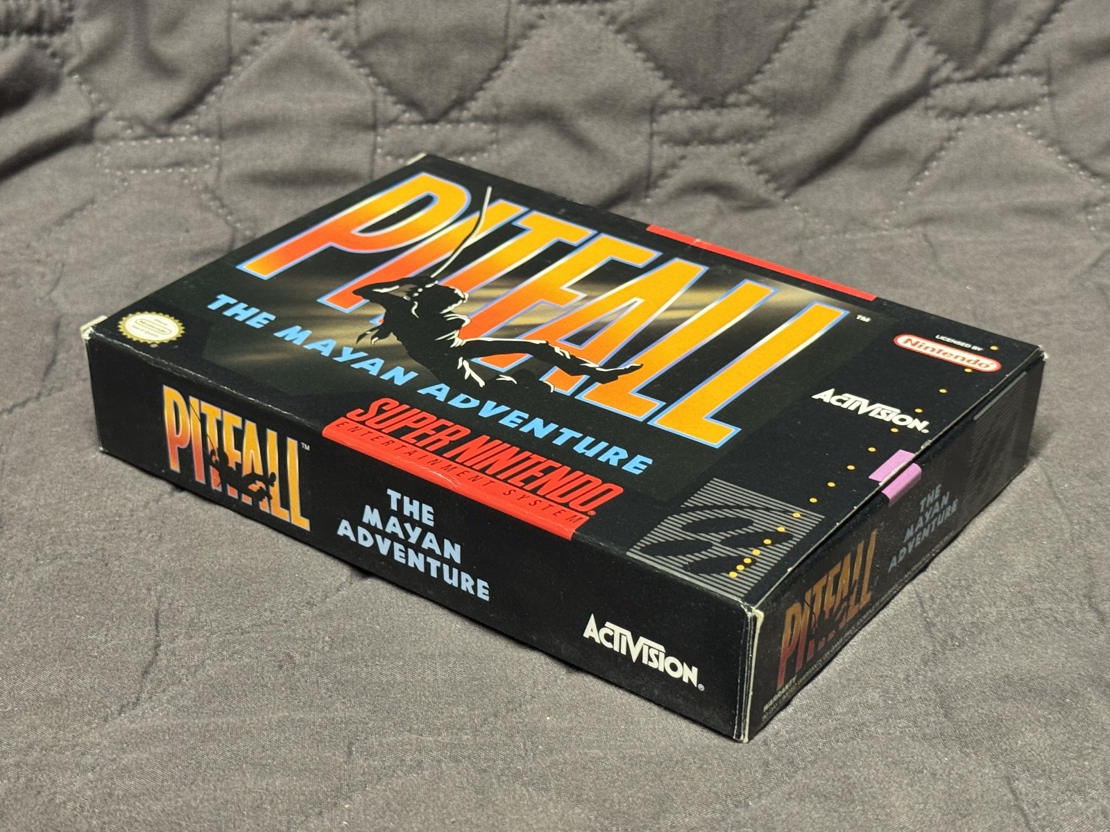 Pitfall The Mayan Adventure * Snes Box Only * Super Nintendo Original box