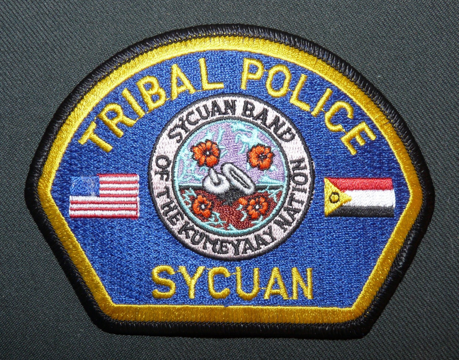 Original USA Sycuan Band Kumeyaay Nation Tribal Police Sleeve Patch