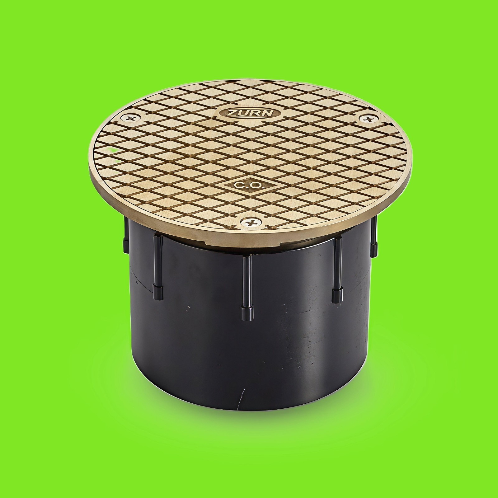 ZURN 4" ABS Adjustable Floor Cleanout For Foot Traffic Applications - CO2450-AB4