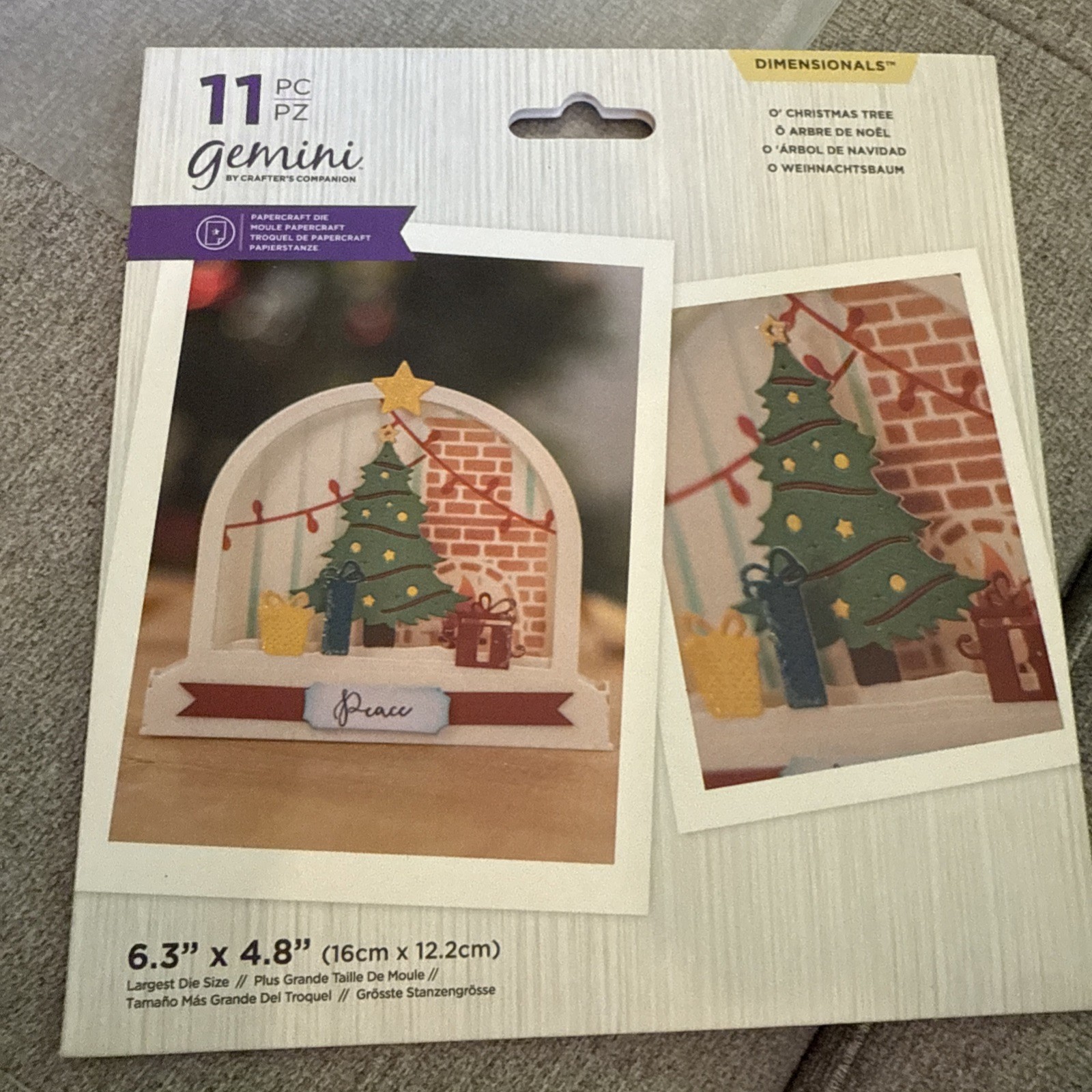 NEW Crafters Companion Christmas Tree  11 pc die set NEW