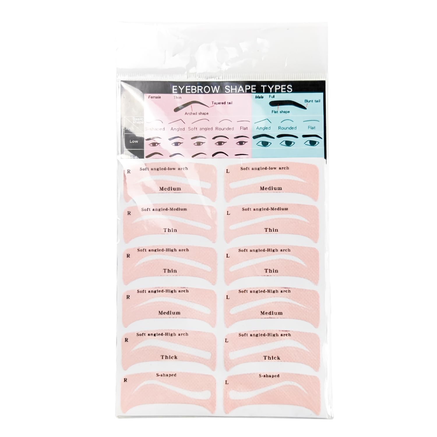TORMEN 48 PCS Eyebrow Stencil Kit for Women 24 Styles Brow Stencil toolBrow S...