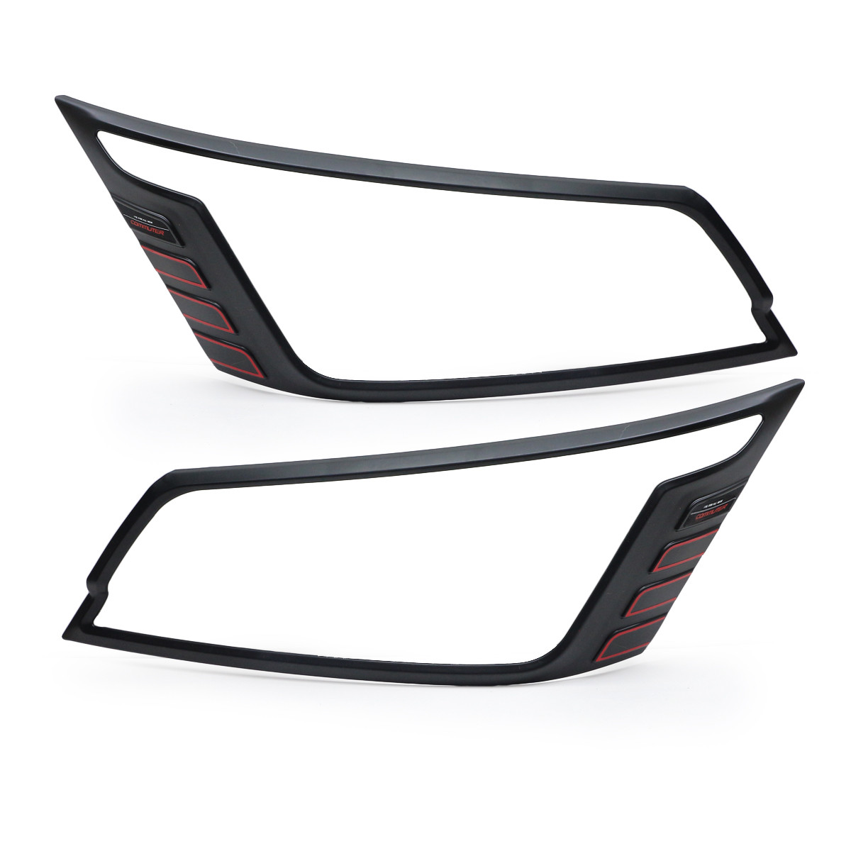 Matte Black Head Lamps Lights Cover Fits Toyota Commuter Van GDH GRH 2020 2021