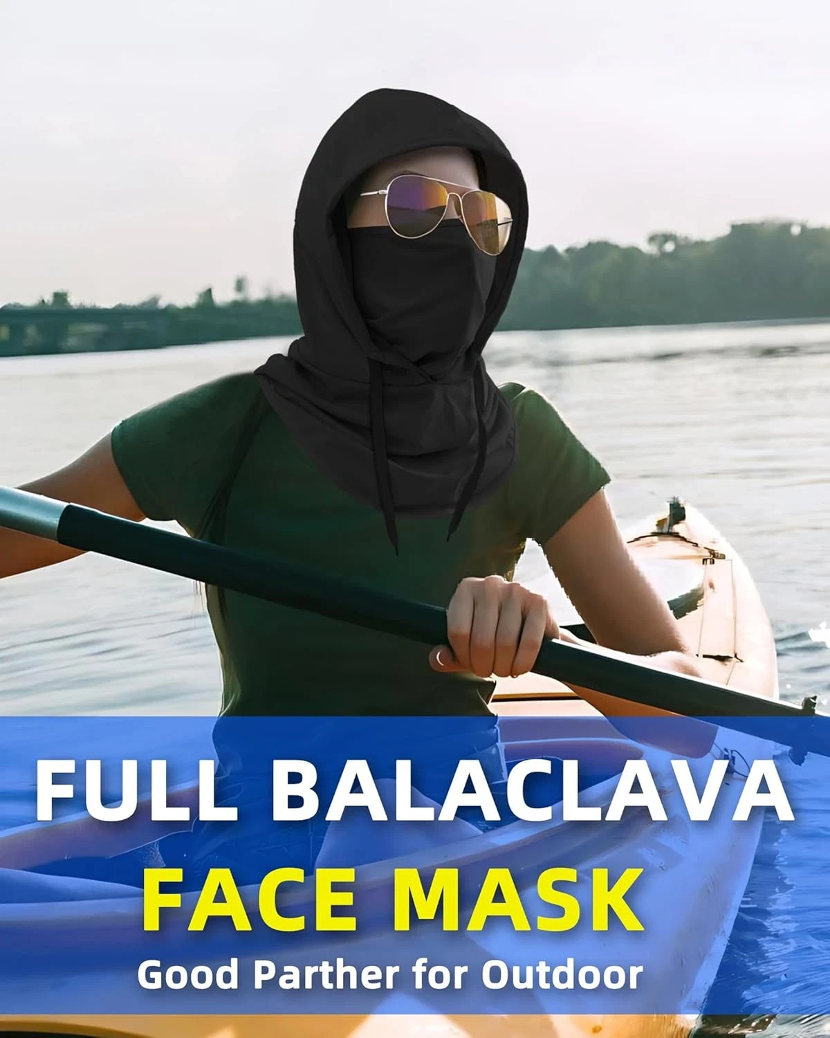 Musion Balaclava Multi functional Sunscreen Hat Neck Cover Windproof Sunscreen D