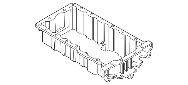 Genuine Volkswagen Oil Pan 03G-103-603-AK