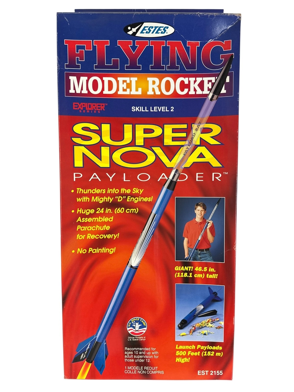 Estes Super Nova Payloader Flying Model Rocket EST 2155 Explorer Series