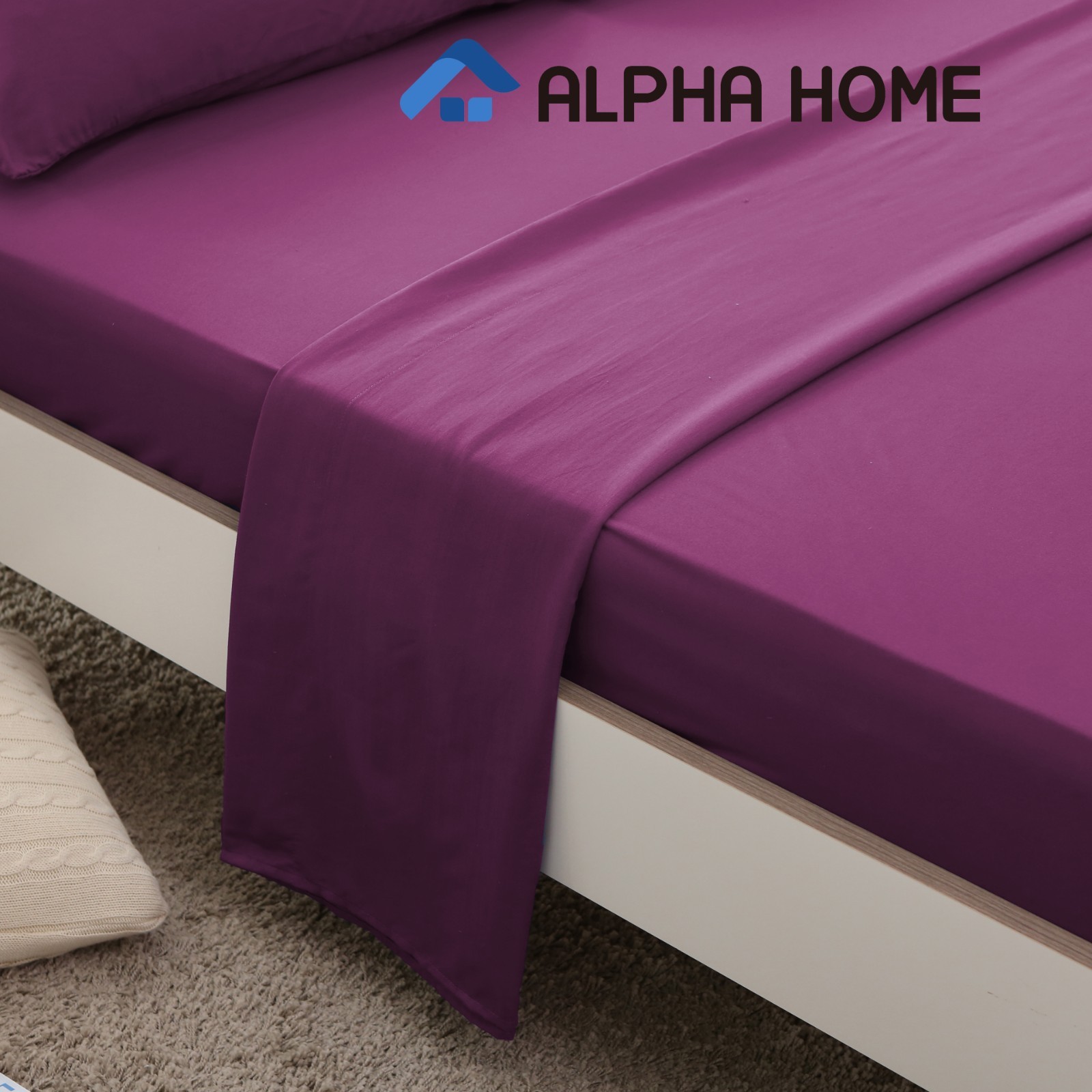 4-Piece Bed Sheet Set 1 Fitted Sheet 1 Flat Sheet 2 Pillowcases King Size