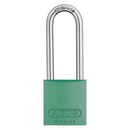 Abus 15404 Keyed Padlock, Open, Rectangular Aluminum Body, Hardened Steel