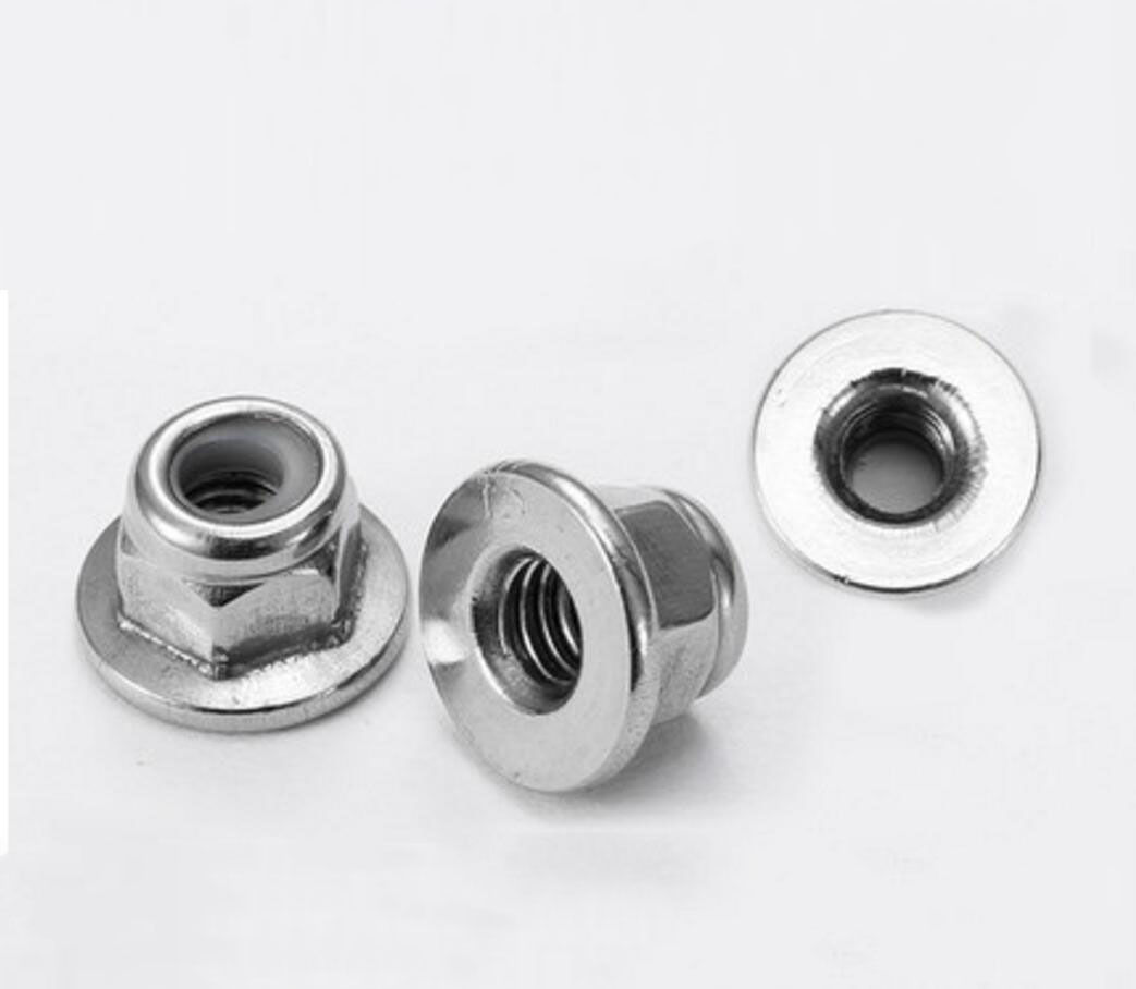 M3 - M12 304/316 SS Prevailing Torque Type Hex Nuts Flange & Nylon Insert