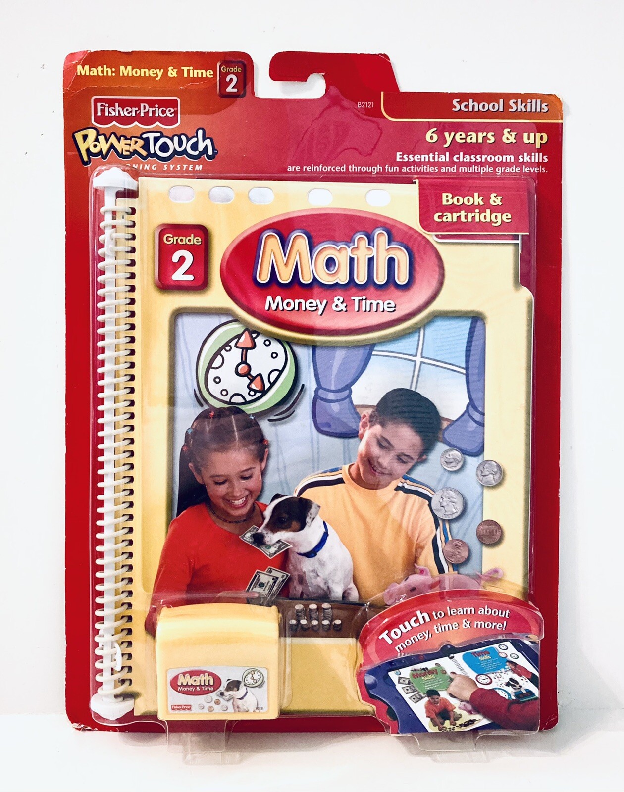 Fisher Price Power Touch - Math - Money & Time - Grade 2 - Book and Cartridge