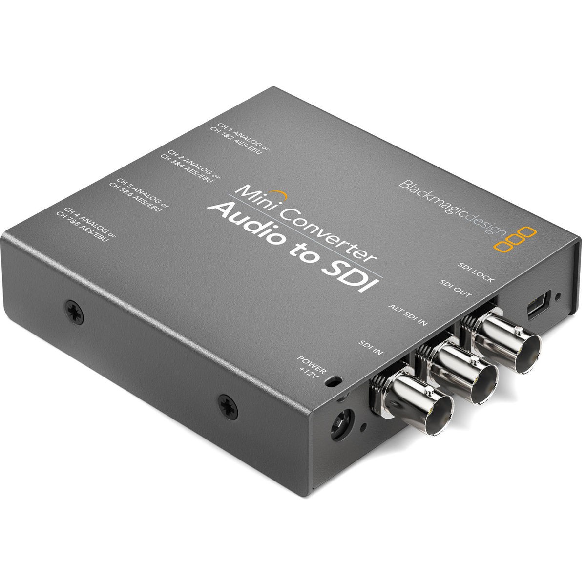 Blackmagic Design Mini Converter Audio to SDI, AES/EBU Input, Analog Audio Input