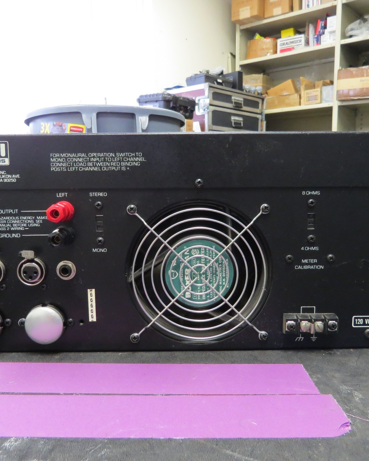 BGW 750B Stereo Power Amplifier TESTED