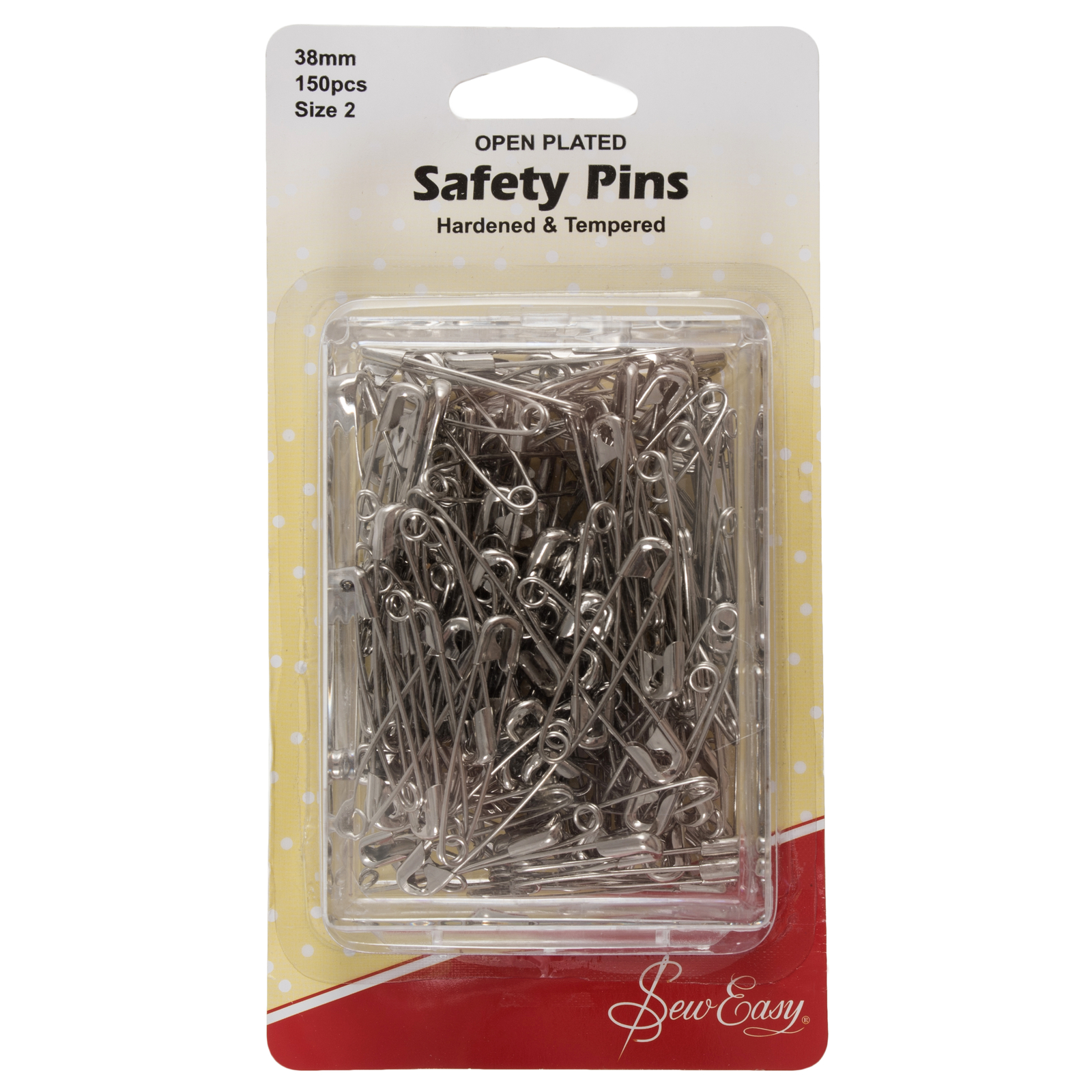 Sew Easy Open Plated Safety Pins 38mm