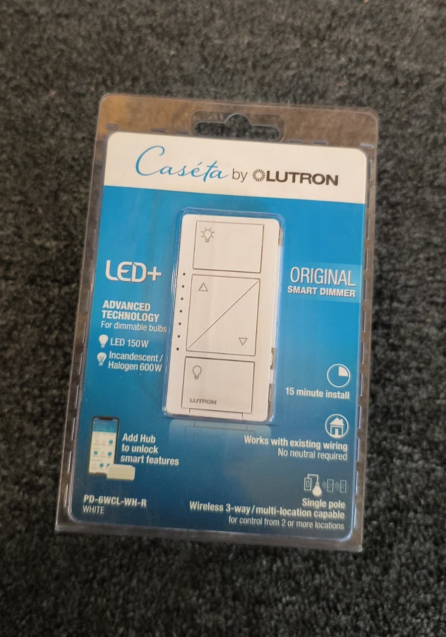 Lutron PD-6WCL-WH-R Lighting Dimmer Switch - White - E