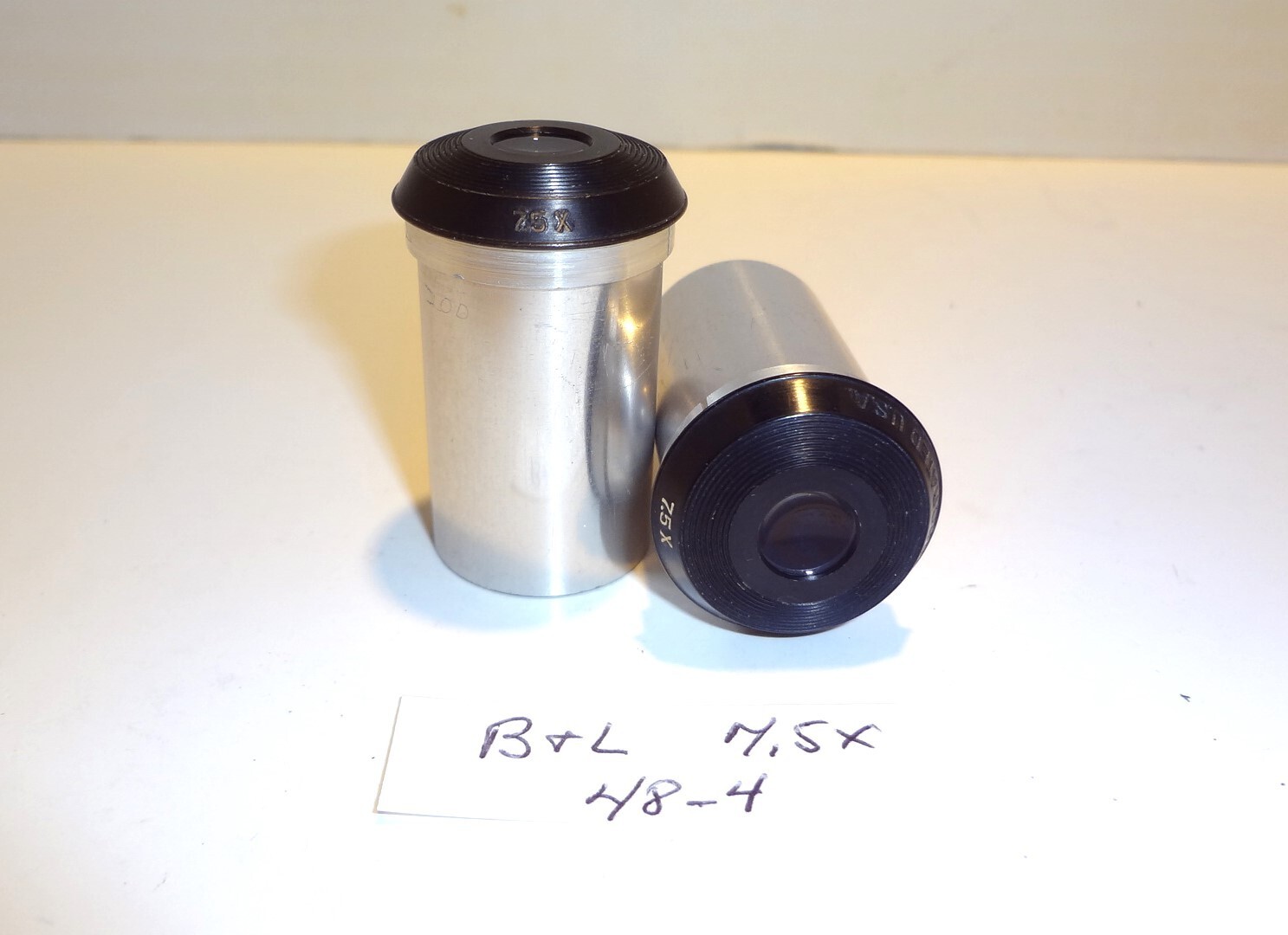 BAUSCH & LOMB  (B&L) PAIRED 7.5X EYEPIECES 31-15-07-02 ** NICE PAIR**