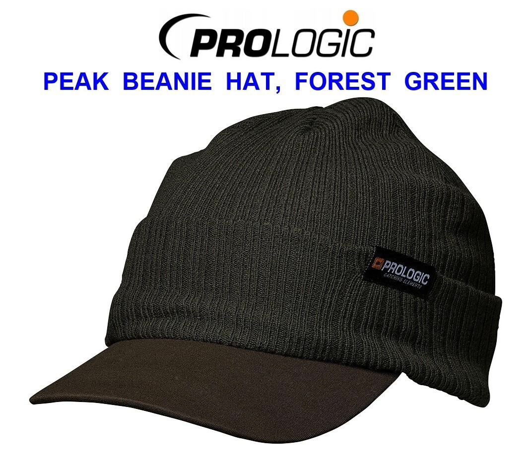 73769 FOREST GREEN PROLOGIC PEAK BEANIE HAT CAP CARP FISHING HUNTING SKI HIKING