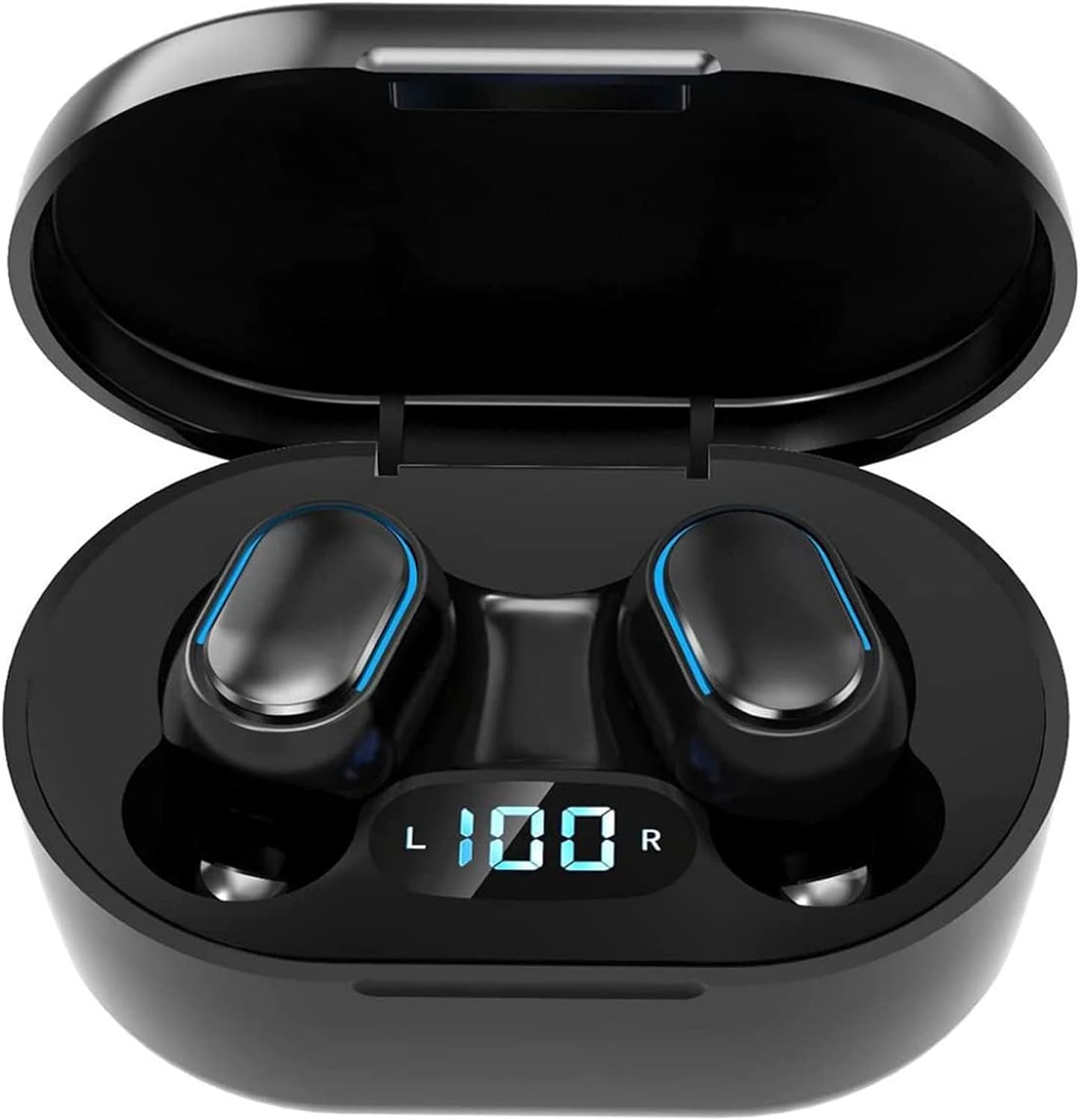 Wireless Earbuds with Bluetooth IPX7 Waterproof Button Control One-Step Pairing