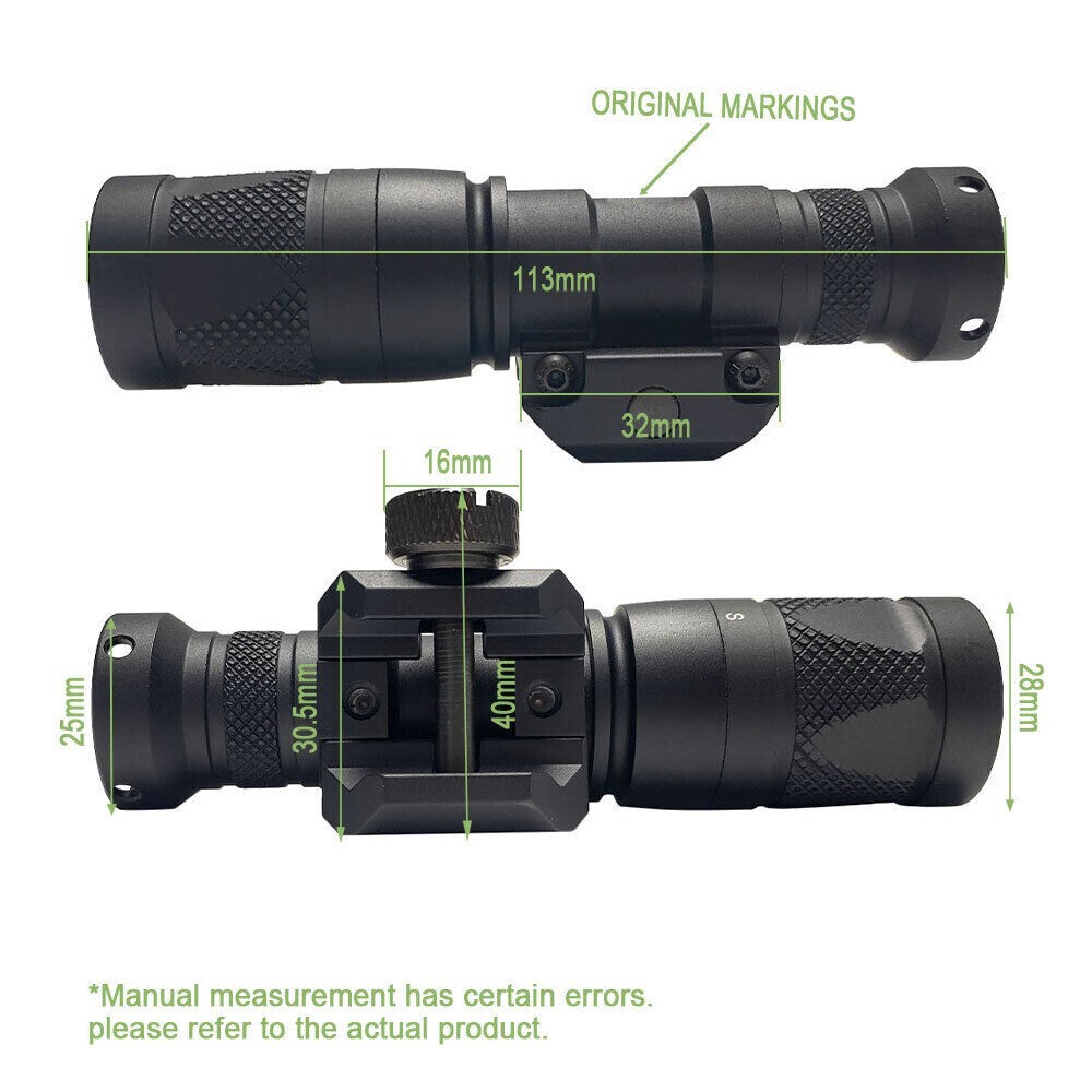 for M300V-IR Mini Tactical Light LED Flashlight White Infrared Output M300V