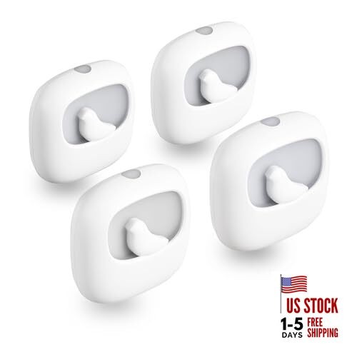 LED Night Light with Auto Sensor, 4 Pack, 2900-3200K Warm White, 2900-3200k