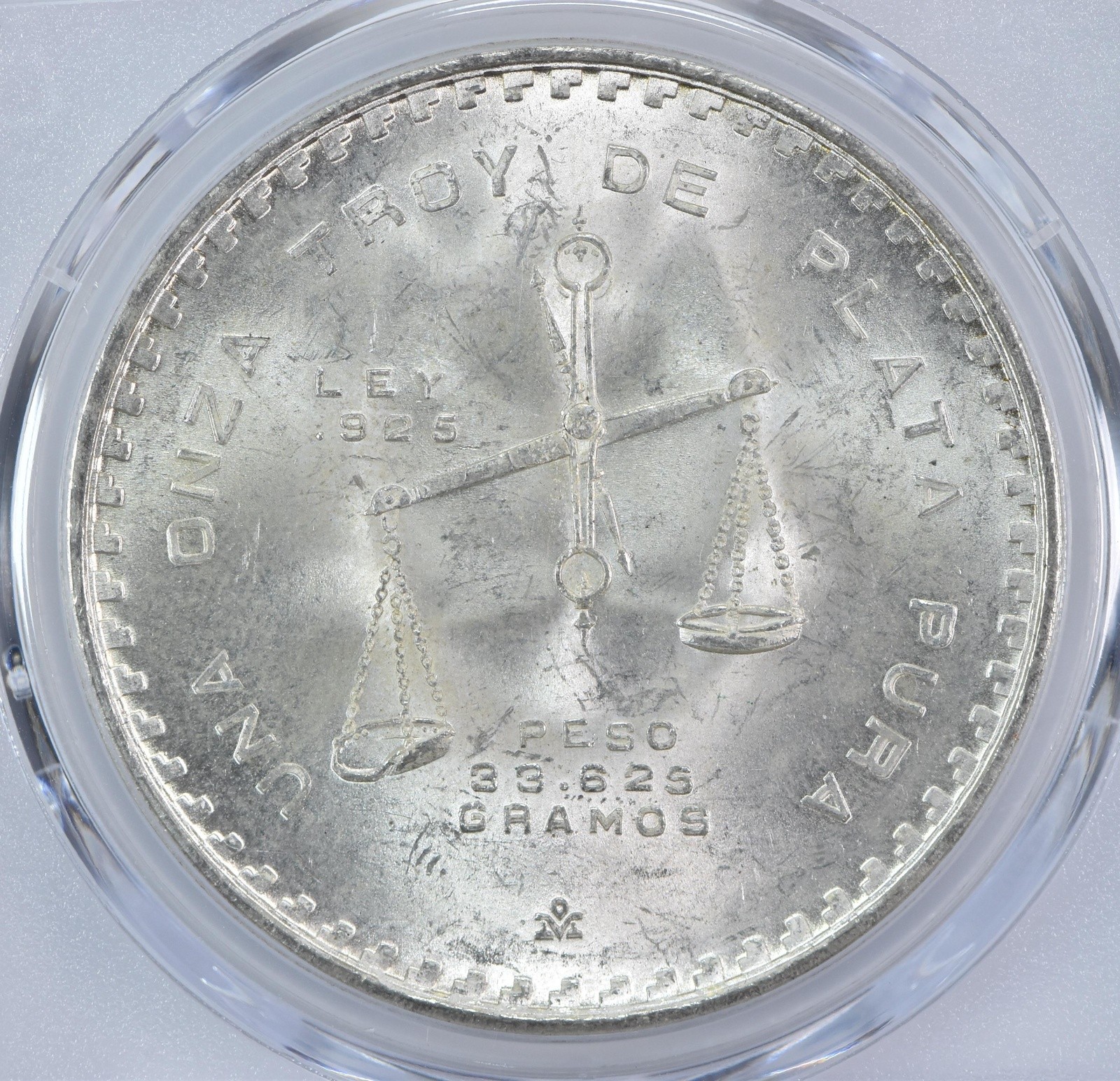 1978 Mo Mexico 1 Onza Silver Type 2 MS65 PCGS Blue Label
