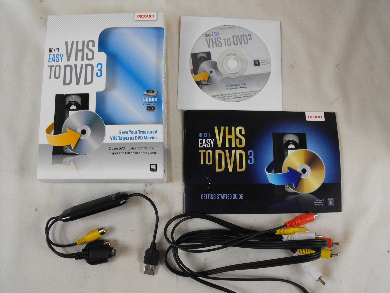 Roxio Easy VHS To DVD 3 - Converts VHS Video Hi8 & Video8 Movies To DVD